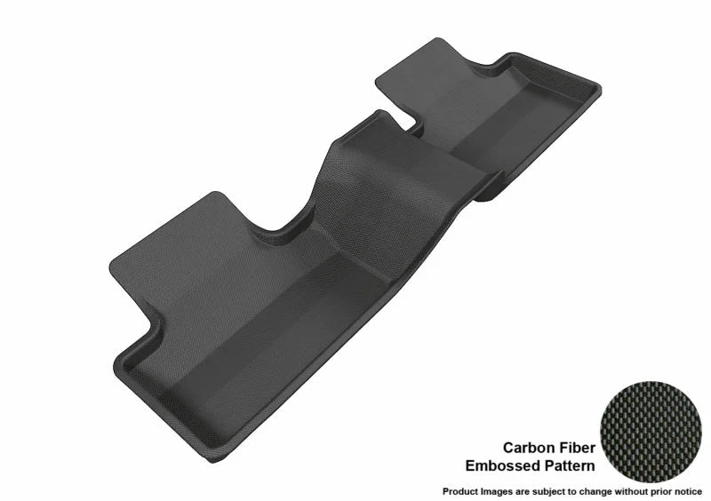 3D MAXpider 2012-2013 Land Rover Range Rover Evoque Kagu 2nd Row Floormats - Black - Main Product View