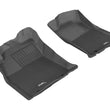 Load image into Gallery viewer, 3D MAXpider 2012-2015 Toyota Tacoma Double Cab Kagu 1st Row Floormat - Black - Main Product View