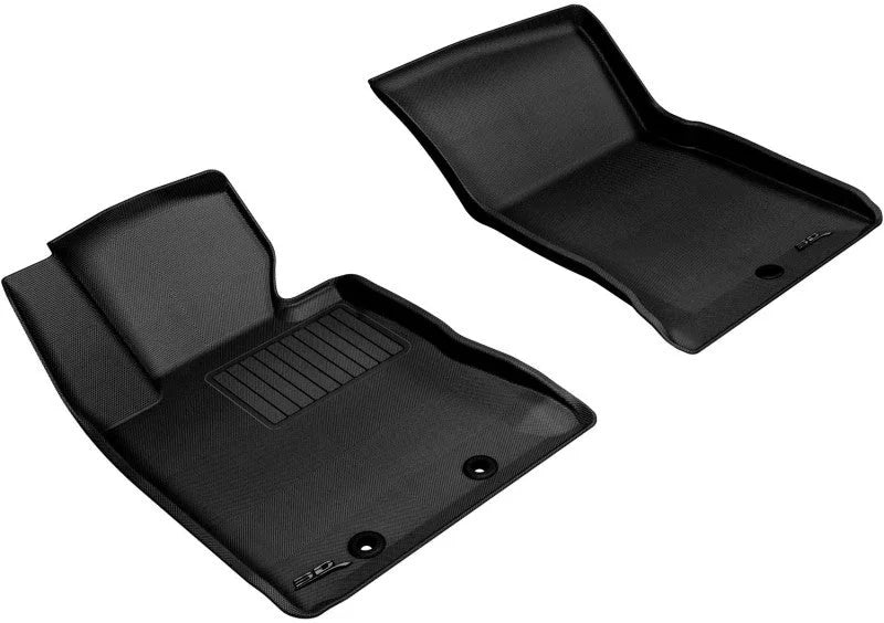 3D MAXpider 2012-2016 Hyundai Genesis Kagu 1st Row Floormat - Black - Side View