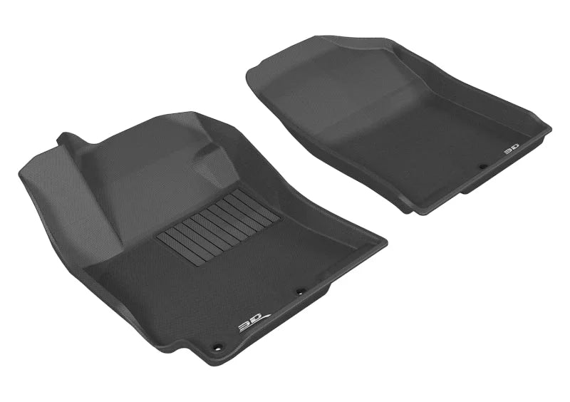 3D MAXpider 2012-2017 Hyundai Accent Kagu 1st Row Floormat - Black - Main Product View