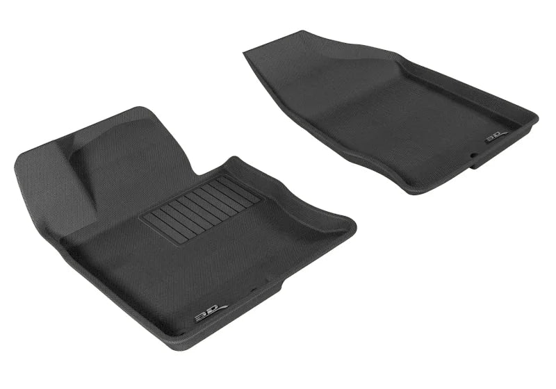 3D MAXpider 2012-2017 Hyundai Azera Kagu 1st Row Floormat - Black - Main Product View