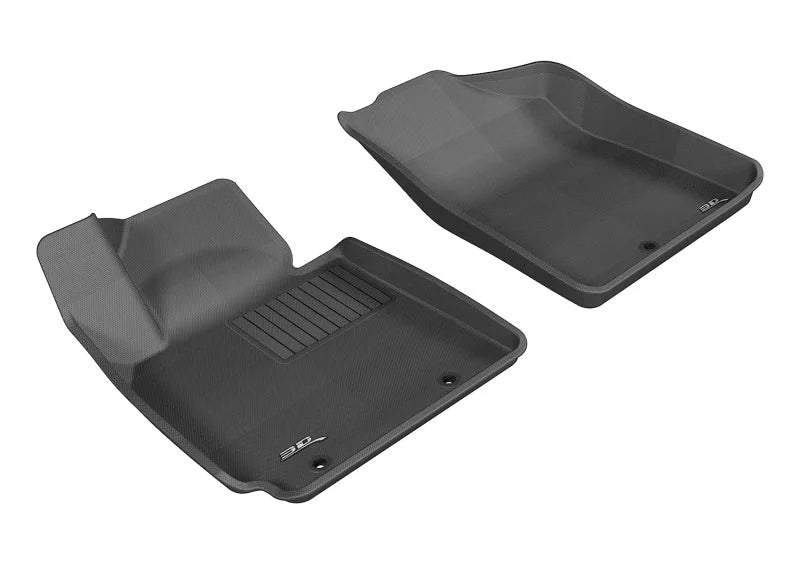 3D MAXpider 2012-2017 Hyundai Veloster Kagu 1st Row Floormat - Black - Main Product View