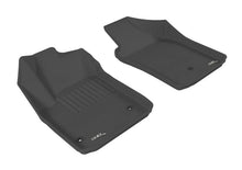 Load image into Gallery viewer, 3D MAXpider 2012-2019 Fiat 500/500E Kagu 1st Row Floormat - Black - Main Product View