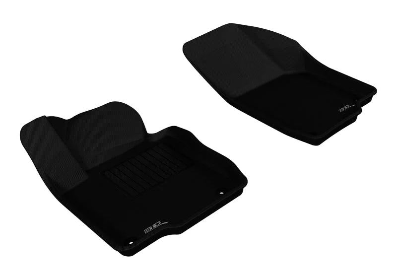 3D MAXpider 2012-2019 Volkswagen Passat Kagu 1st Row Floormat - Black - Main Product View