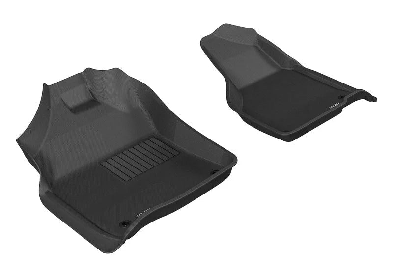 3D MAXpider 2012-2020 Dodge Ram 1500 Crew/2500/3500 Crew/Mega Kagu 1st Row Floormat - Black - Main Product View