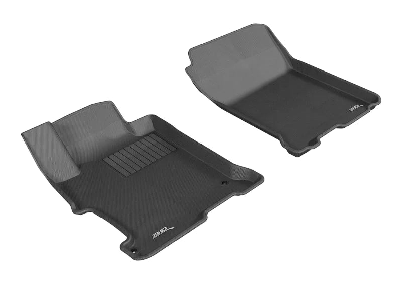 3D MAXpider 2013-2017 Honda Accord Kagu 1st Row Floormat - Black - Main Product View