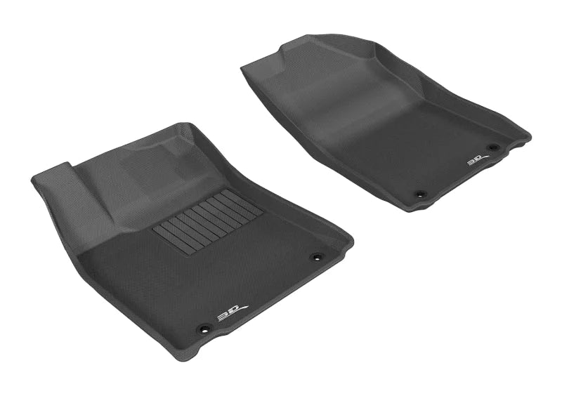 3D MAXpider 2013-2018 Lexus ES/ES Hybrid Kagu 1st Row Floormat - Black - Main Product View
