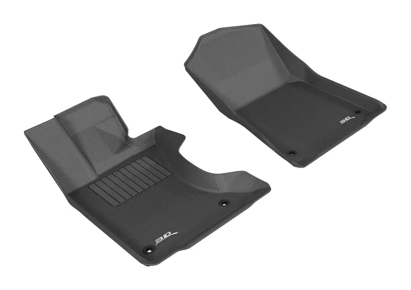 3D MAXpider 2013-2019 Lexus GS/GS Hybrid Kagu 1st Row Floormat - Black - Main Product View