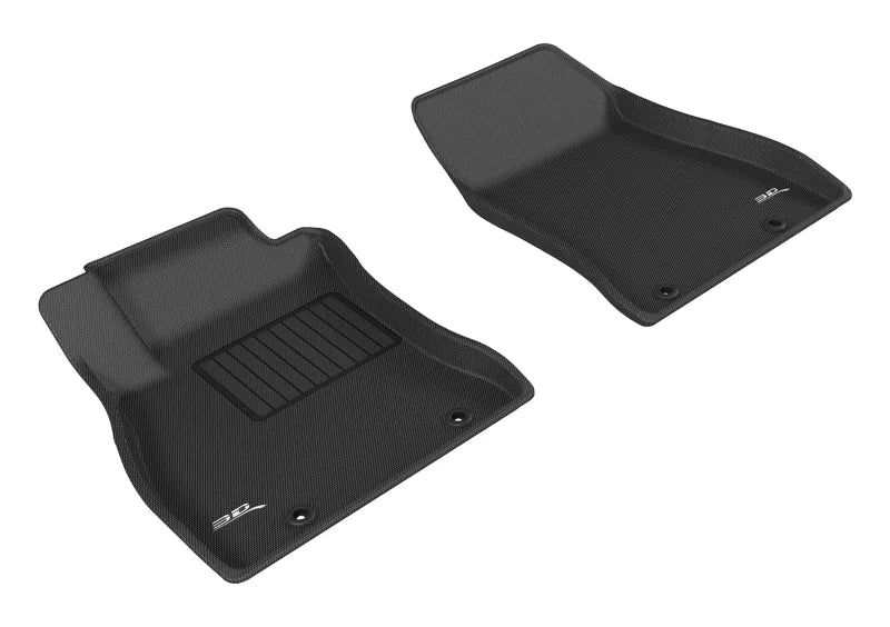 3D MAXpider 2013-2019 Nissan Sentra Kagu 1st Row Floormat - Black - Main Product View