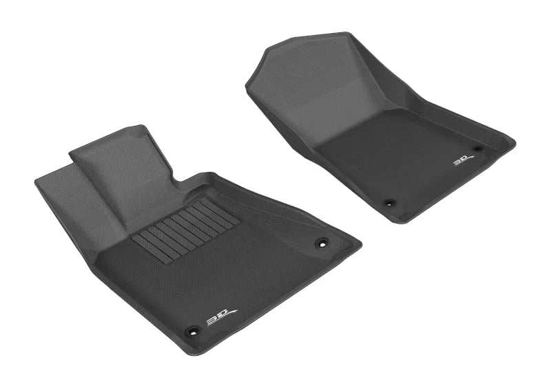 3D MAXpider 2013-2020 Lexus GS/GS Hybrid Kagu 1st Row Floormat - Black - Main Product View