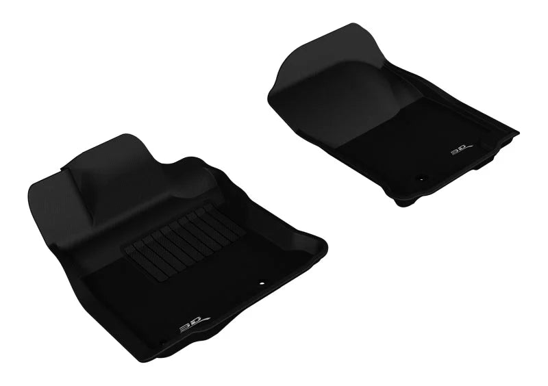 3D MAXpider 2013-2020 Toyota 4Runner Kagu 1st Row Floormat - Black - Main Product View