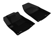Load image into Gallery viewer, 3D MAXpider 2014-2015 Jeep Cherokee Kagu 1st Row Floormat - Black - Main Product View