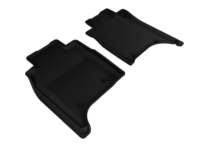 3D MAXpider 2014-2017 Land Rover Range Rover Long Wheelbase Kagu 2nd Row Floormats - Black - Main Product View