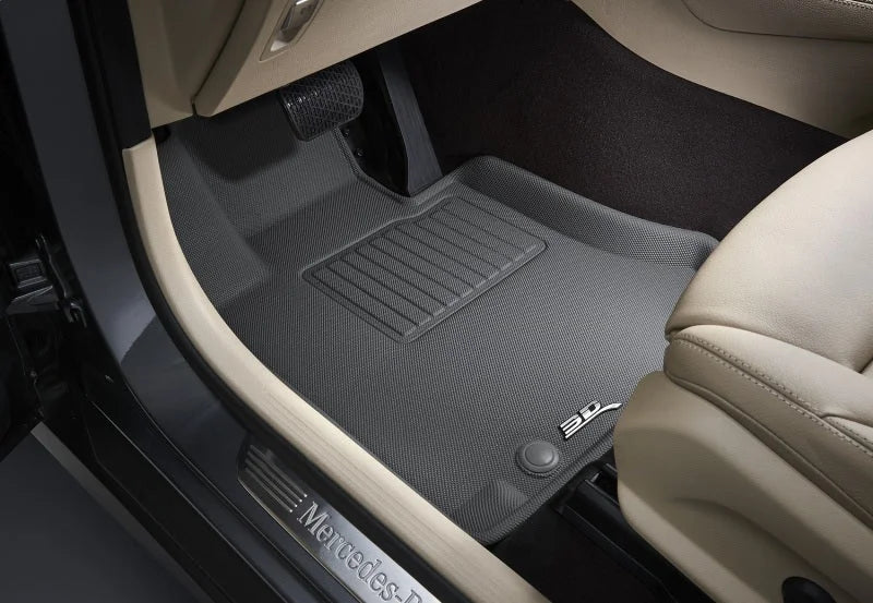 3D MAXpider 2014-2018 Chevrolet/GMC Silverado/Sierra Regular Cab Kagu 1st Row Floormat - Gray - Side View