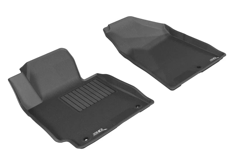3D MAXpider 2014-2018 Kia Forte Kagu 1st Row Floormat - Black - Main Product View