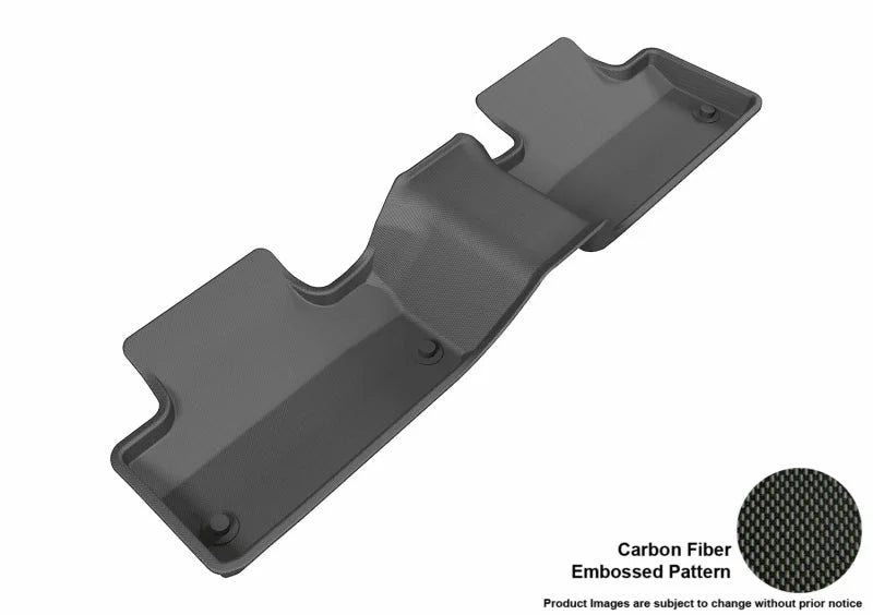 3D MAXpider 2014-2019 Land Rover Range Rover Evoque Kagu 2nd Row Floormats - Black - Main Product View