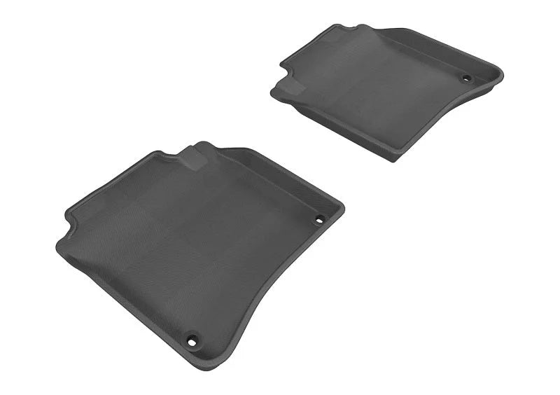 3D MAXpider 2014-2019 Mercedes-Benz S-Class W222 Kagu 2nd Row Floormats - Black - Main Product View