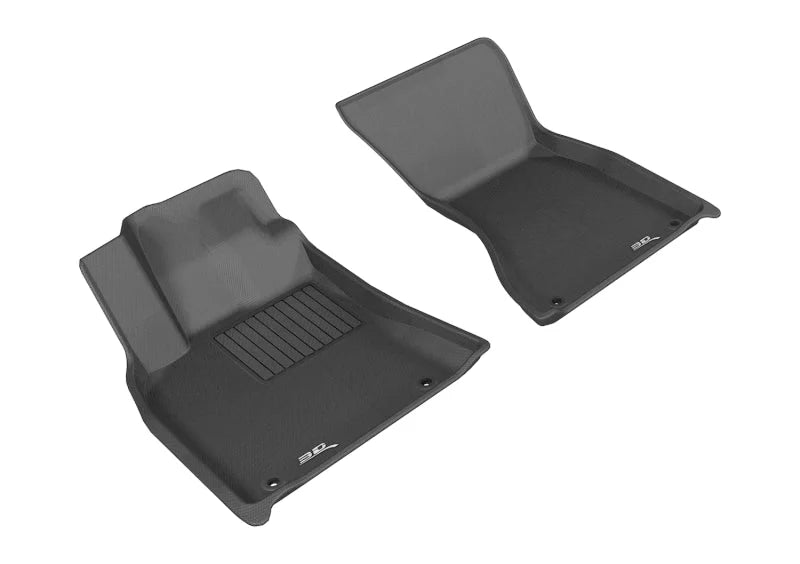 3D MAXpider 2014-2019 Porsche Macan Kagu 1st Row Floormat - Black - Main Product View
