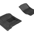 Load image into Gallery viewer, 3D MAXpider 2014-2020 Chevrolet Silverado Double Cab/Crew Cab Kagu 1st Row Floormat - Black - Main Product View