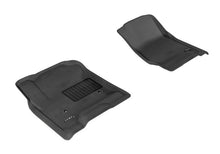 Load image into Gallery viewer, 3D MAXpider 2014-2020 Chevrolet Silverado Double Cab/Crew Cab Kagu 1st Row Floormat - Black - Main Product View