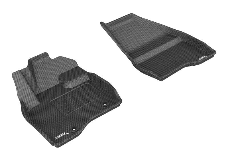 3D MAXpider 2015-2016 Ford Explorer Kagu 1st Row Floormat - Black - Main Product View