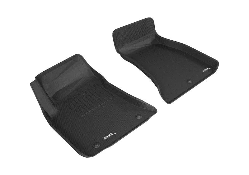 3D MAXpider 2015-2020 Dodge Challenger Rwd Kagu 1st Row Floormat - Black - Main Product View
