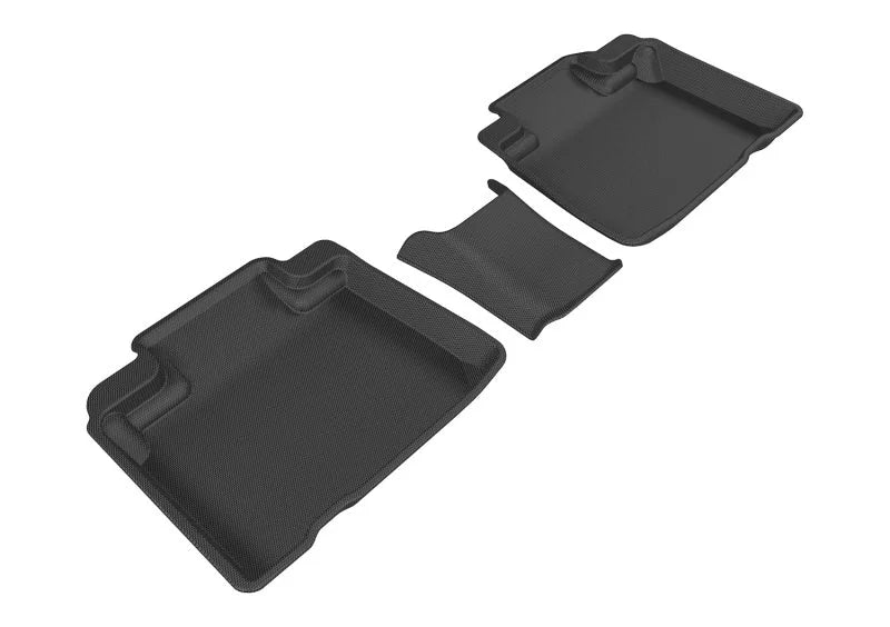 3D MAXpider 2015-2020 Ford Edge Kagu 2nd Row Floormats - Black - Main Product View