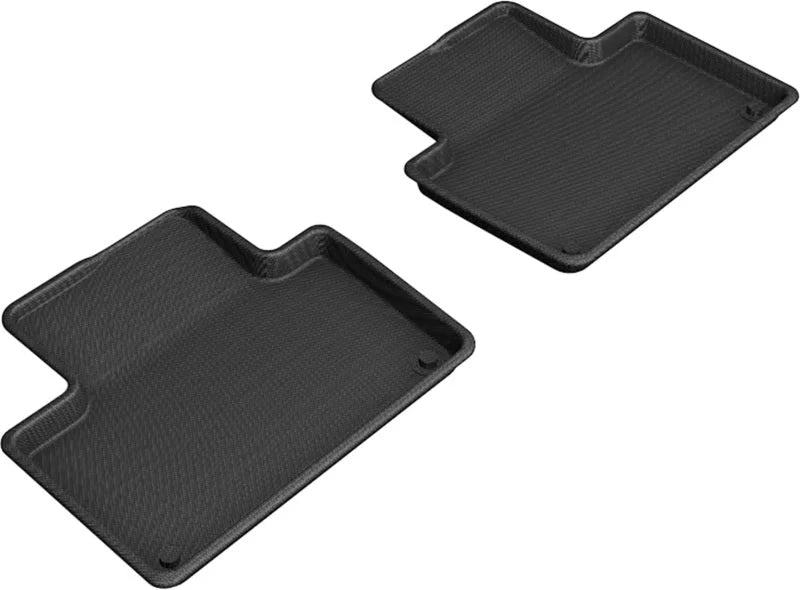 3D MAXpider 2015-2021 Volvo XC90 T8 Twin Engine Kagu 2nd Row Floormats - Black - Main Product View