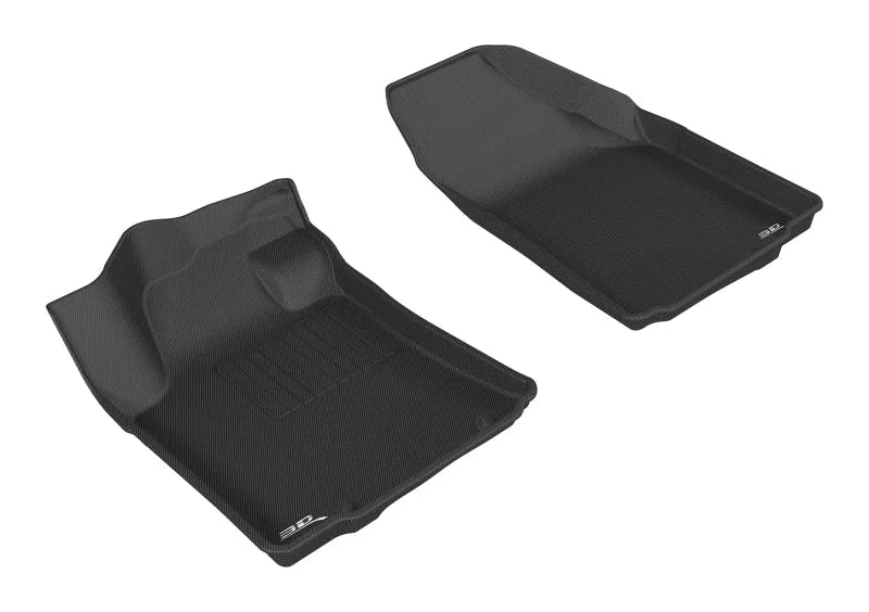 3D MAXpider 2016-2019 Nissan Maxima Kagu 1st Row Floormat - Black - Main Product View