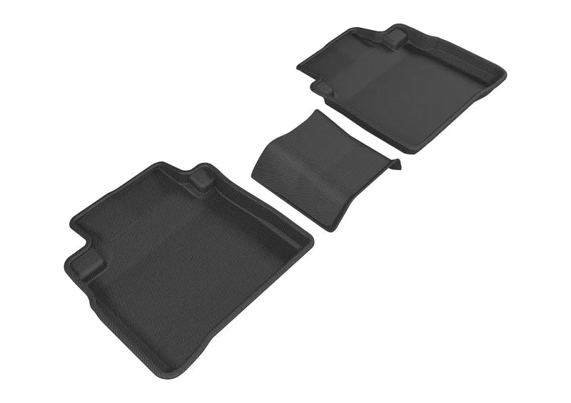 3D MAXpider 2016-2019 Nissan Maxima Kagu 2nd Row Floormats - Black - Main Product View