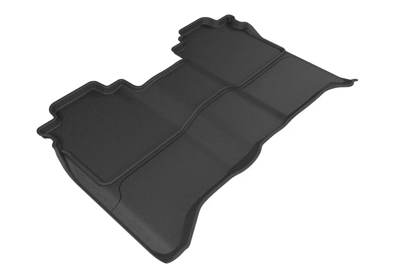 3D MAXpider 2016-2019 Nissan Titan Crew Cab Kagu 2nd Row Floormats - Black - Main Product View
