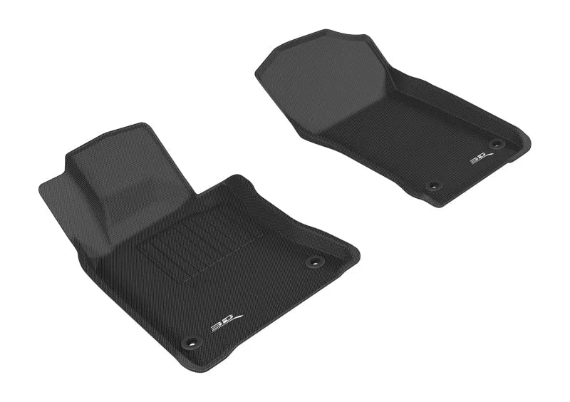 3D MAXpider 2017-2019 Infiniti Q60 Kagu 1st Row Floormat - Black - Main Product View