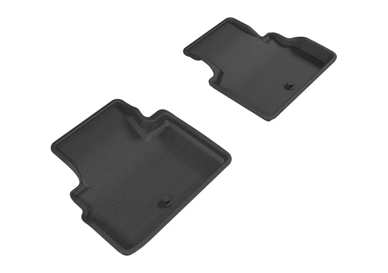 3D MAXpider 2017-2019 Infiniti Q60 Kagu 2nd Row Floormats - Black - Main Product View