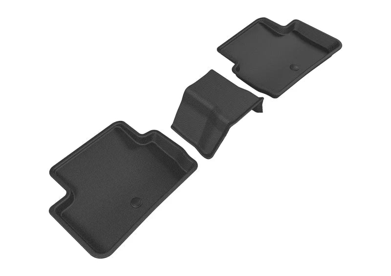 3D MAXpider 2017-2019 Infiniti QX30 Kagu 2nd Row Floormats - Black - Main Product View