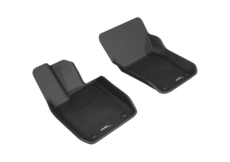 3D MAXpider 2017-2019 Porsche Panamera Kagu 1st Row Floormat - Black - Main Product View