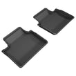 Load image into Gallery viewer, 3D MAXpider 2017-2019 Porsche Panamera Kagu 2nd Row Floormats - Black - Main Product View