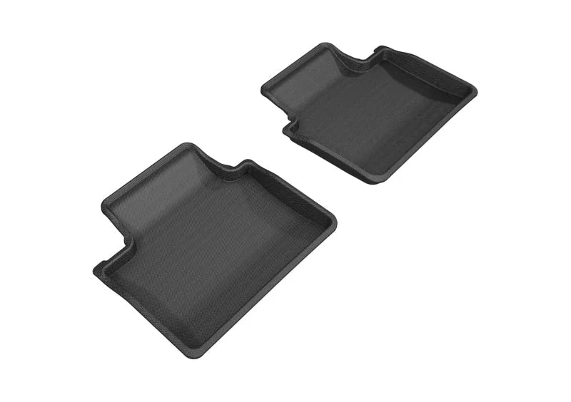 3D MAXpider 2017-2019 Porsche Panamera Kagu 2nd Row Floormats - Black - Main Product View