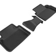 Load image into Gallery viewer, 3D MAXpider 2017-2019 Subaru Impreza/Crosstrek Kagu 2nd Row Floormats - Black - Main Product View