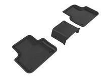Load image into Gallery viewer, 3D MAXpider 2017-2020 Audi Q7/Q8 Kagu 2nd Row Floormats - Black - Main Product View