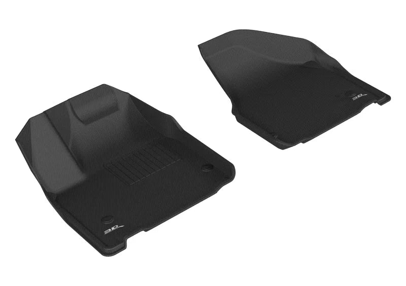 3D MAXpider 2017-2020 Chrysler Pacifica/Voyager Kagu 1st Row Floormat - Black - Main Product View