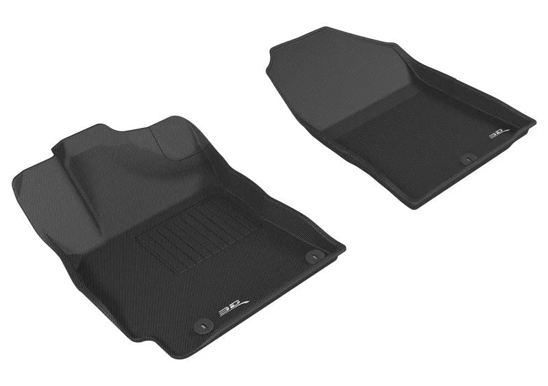 3D MAXpider 2017-2020 Hyundai Elantra Kagu 1st Row Floormat - Black - Main Product View