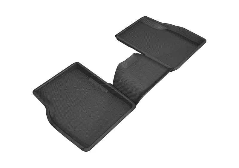 3D MAXpider 2017-2020 Jeep Compass Kagu 2nd Row Floormats - Black - Main Product View