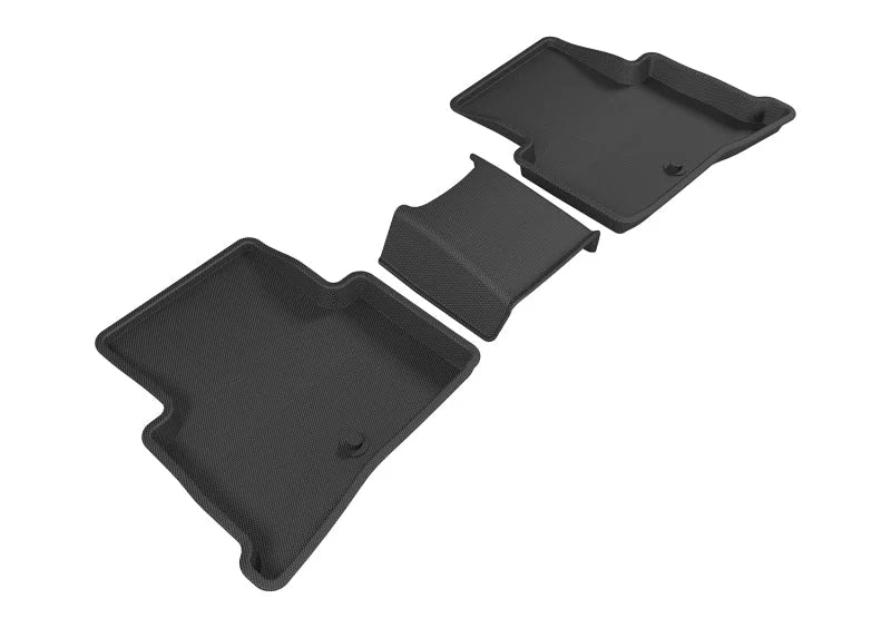 3D MAXpider 2017-2020 Kia Sportage Kagu 2nd Row Floormats - Black - Main Product View
