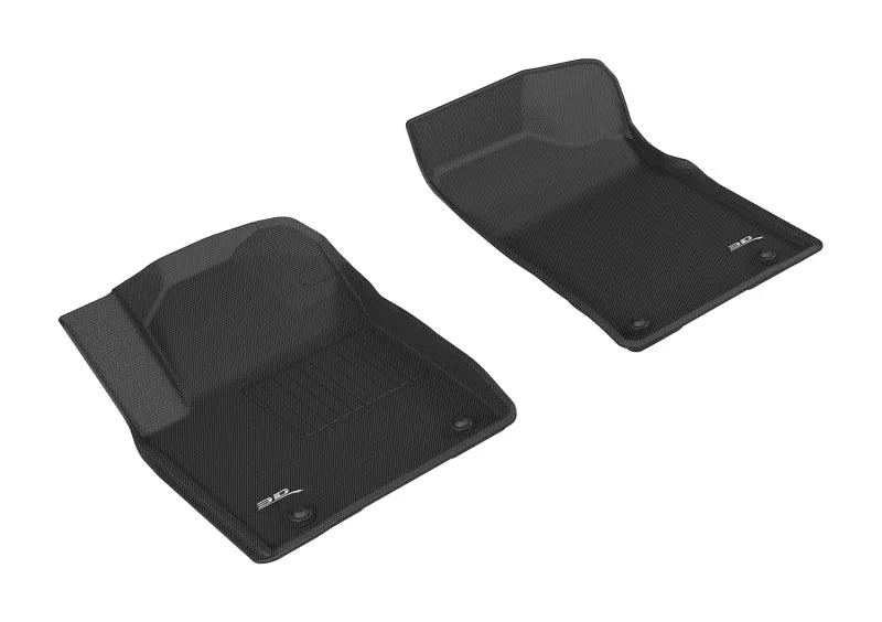 3D MAXpider 2017-2020 Nissan Armada Kagu 1st Row Floormat - Black - Main Product View