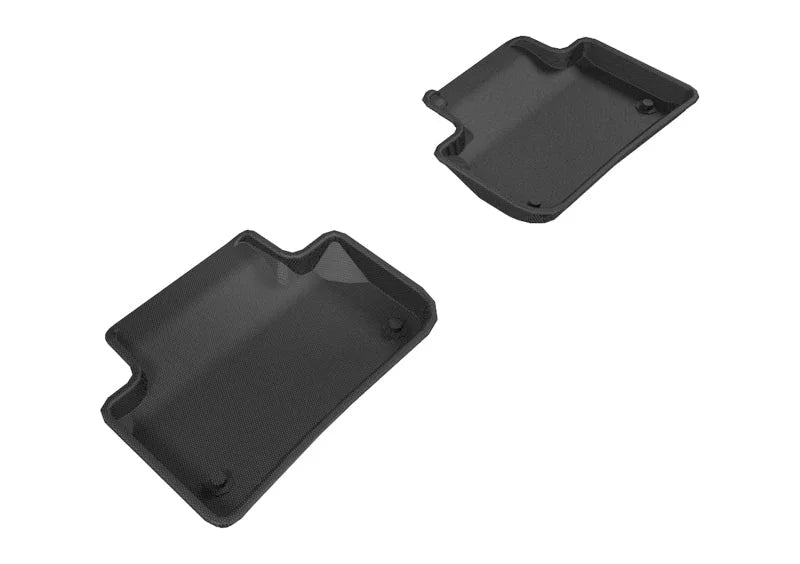 3D MAXpider 2018-2020 Audi Q5 Kagu 2nd Row Floormats - Black - Main Product View