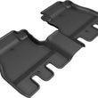 Load image into Gallery viewer, 3D MAXpider 2018-2020 Jeep Wrangler JL Unlimited Kagu 2nd Row Floormats - Black - Main Product View