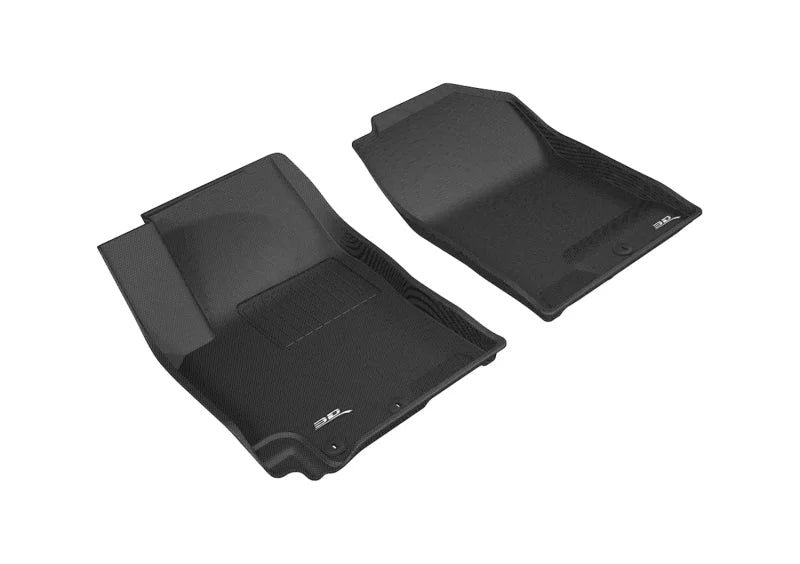 3D MAXpider 2018-2020 Kia Rio/Rio 5-Door Kagu 1st Row Floormat - Black - Side View
