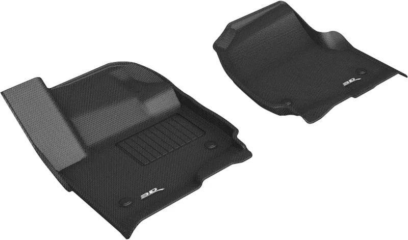 3D MAXpider 2018-2020 Lincoln/Ford Navigator/Expedition Kagu 1st Row Floormat - Black - Main Product View
