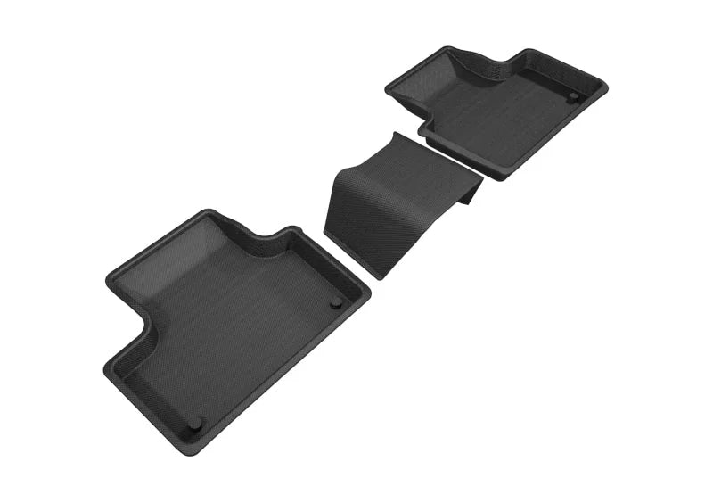 3D MAXpider 2018-2020 Volvo XC60 Kagu 2nd Row Floormats - Black - Main Product View
