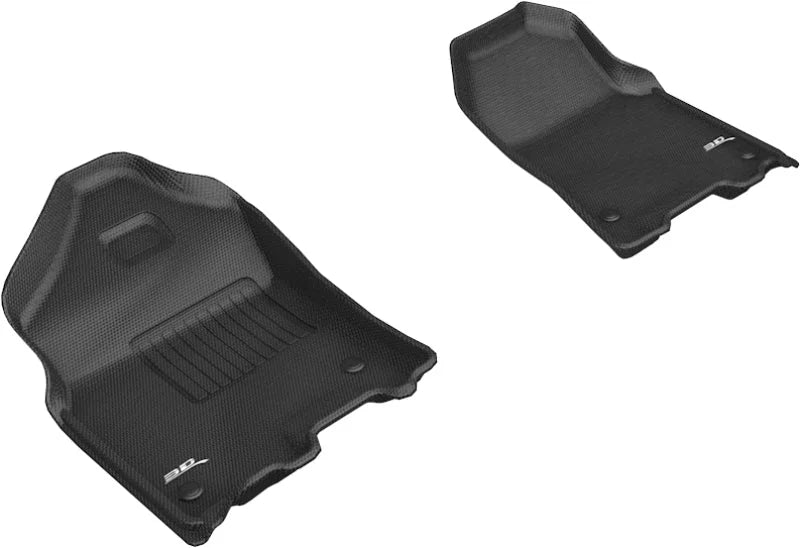 3D MAXpider 2019-2020 Dodge Ram 1500 Crew Cab/Quad Cab Kagu 1st Row Floormat - Black - Main Product View